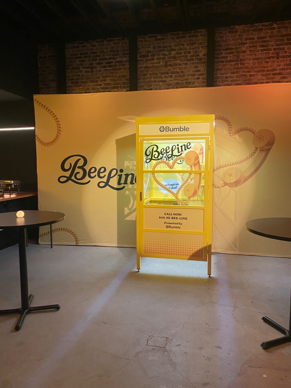 Bumble BeeLine phone booth activation
