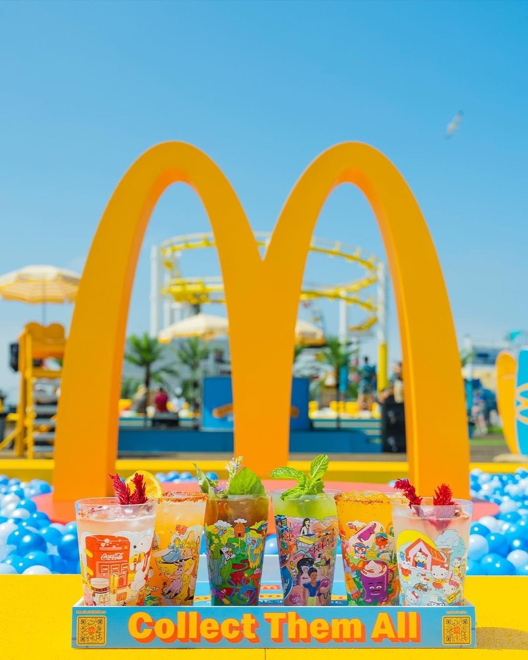 McDonald’s Collector’s Club arches and branded display