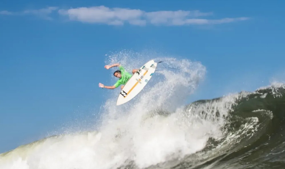 Surfer near the Sea.Hear.Now festival